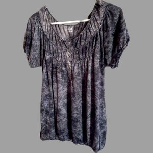 💥Floral Ruffled Shoulder Flowy Blouse